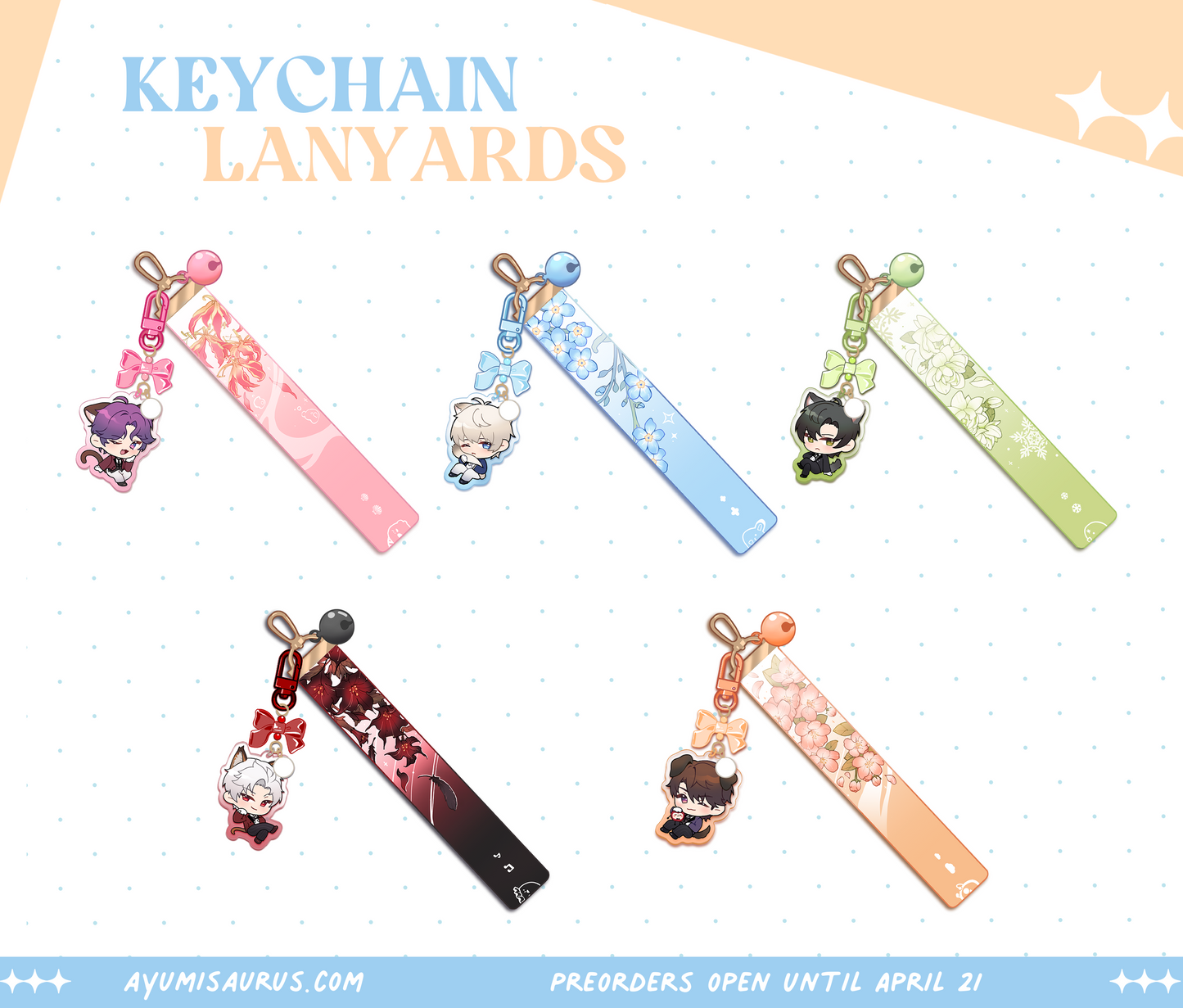 ✦ PREORDER ✦ Love and Deepspace Keychain Lanyards