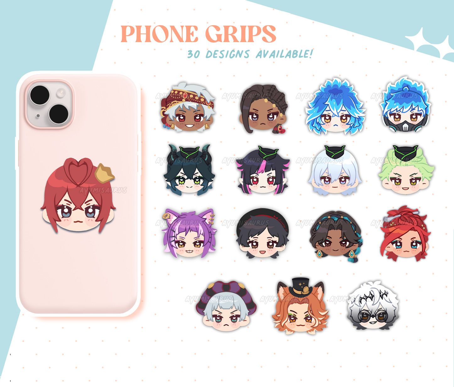 Twisted Wonderland Acrylic Phone Grips
