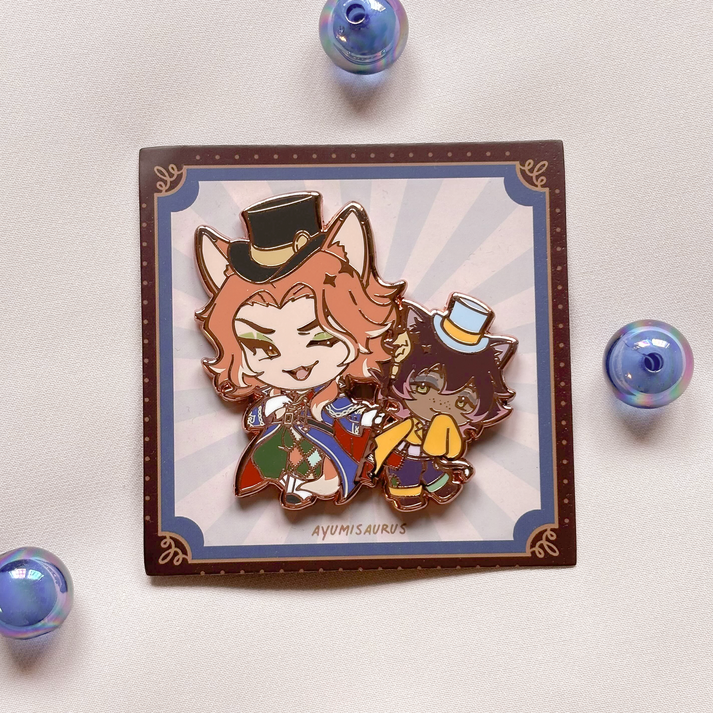 Twisted Wonderland Fellow & Gidel Enamel Pin