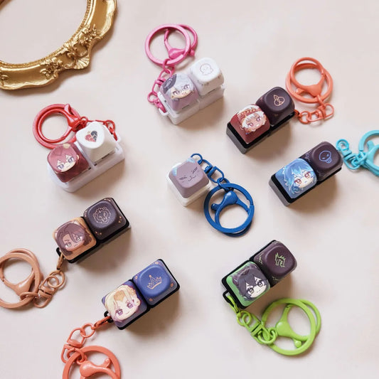 Twisted Wonderland Keycap Keychains