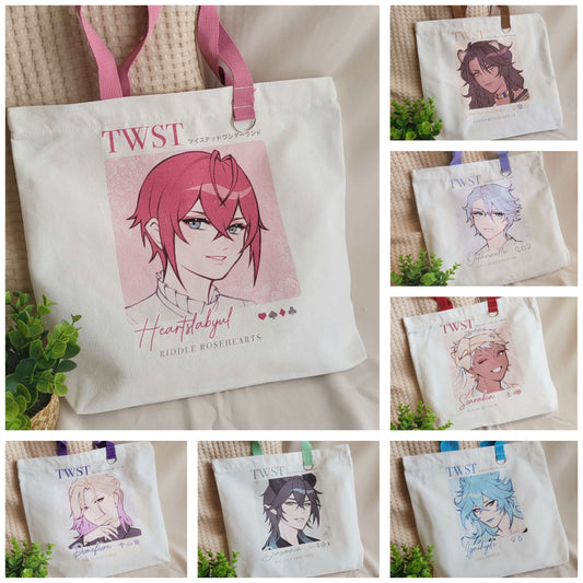 Twisted Wonderland Dorm Leaders Tote Bags