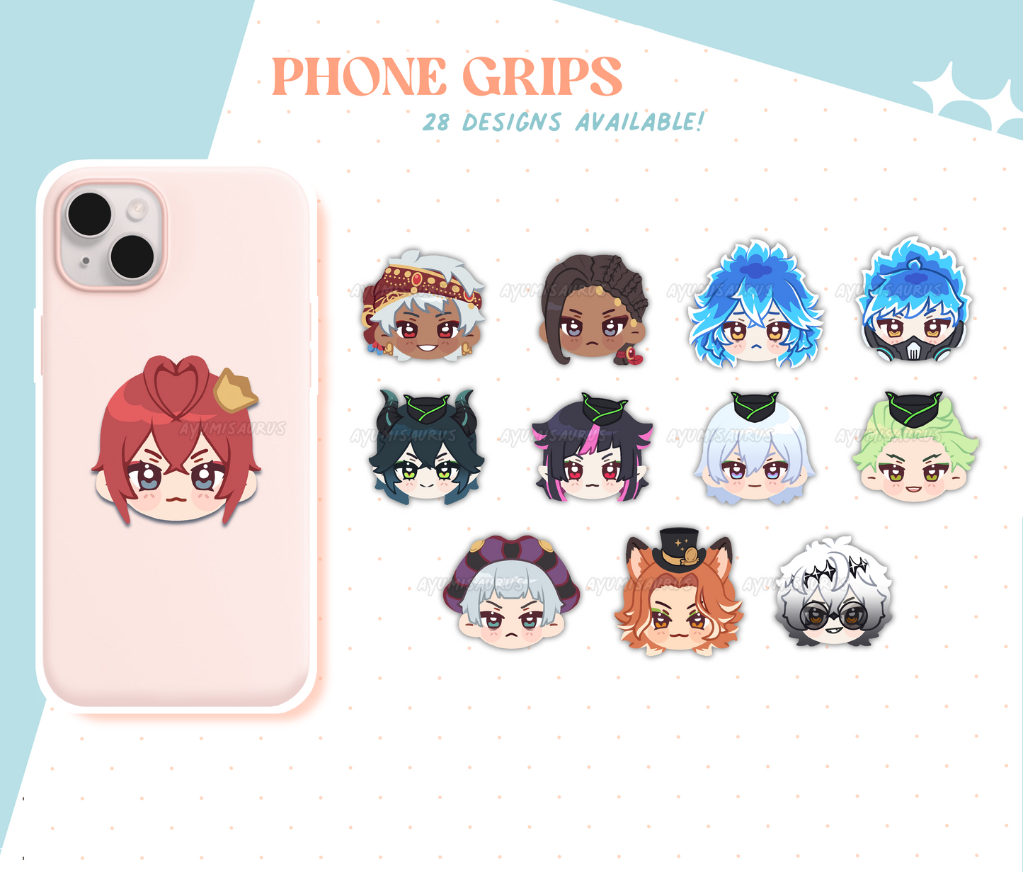 Twisted Wonderland Acrylic Phone Grips