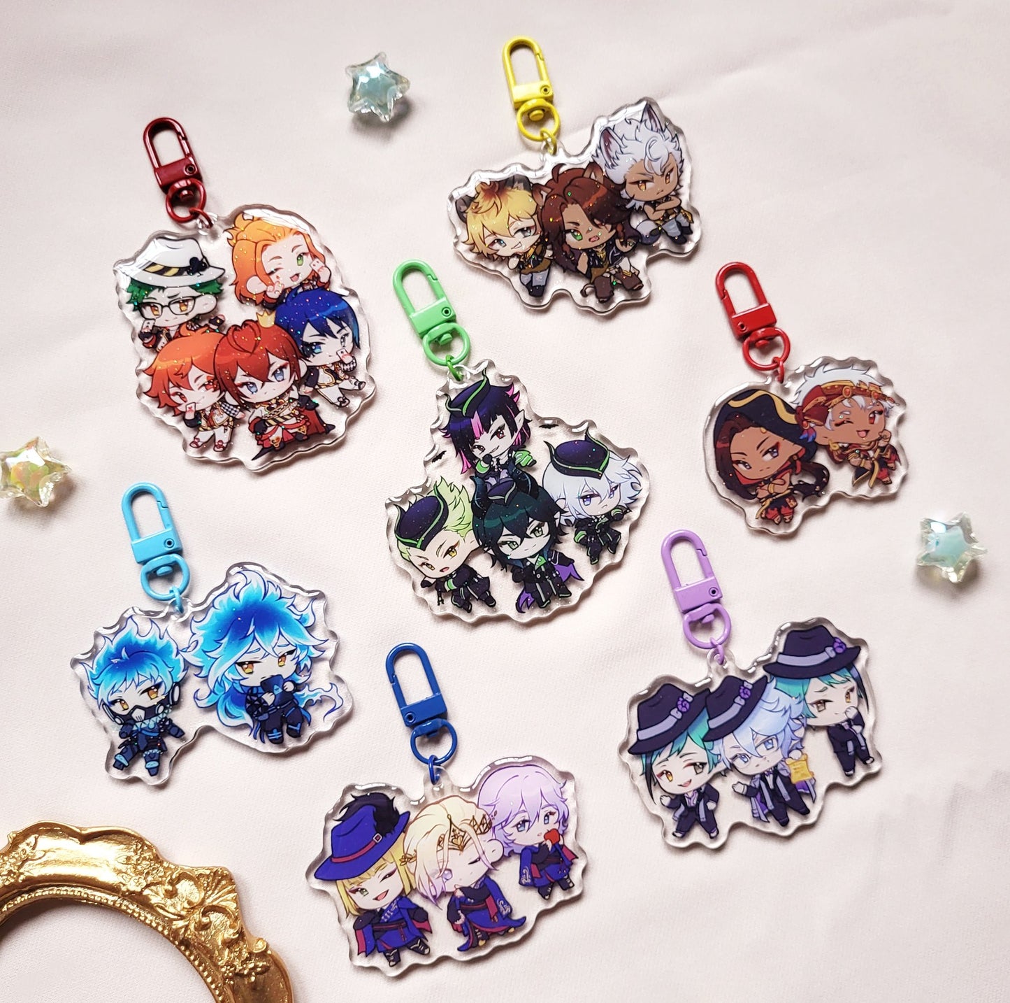 Twisted Wonderland Dorms Acrylic Charms