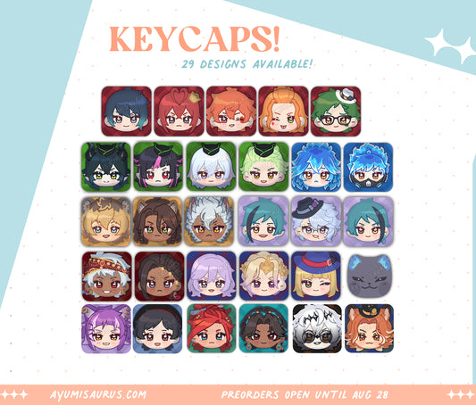 ✦ PREORDER ✦ Twisted Wonderland Keycaps (Keycaps ONLY)