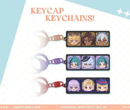 Twisted Wonderland Keycap Keychains