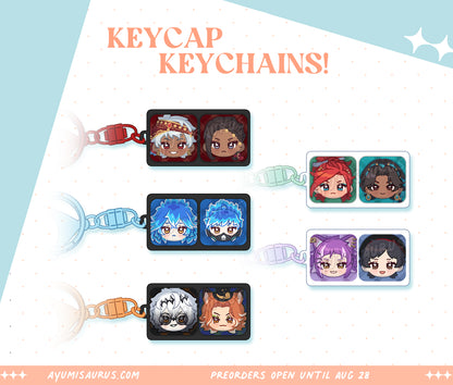 Twisted Wonderland Keycap Keychains
