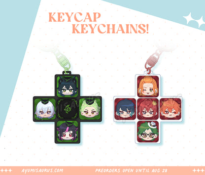 Twisted Wonderland Keycap Keychains