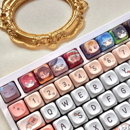 Twisted Wonderland Keycap Keychains